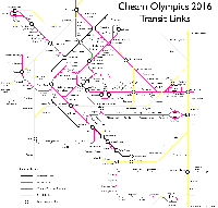 Cheam Olympic Bid - Rail Transit Map